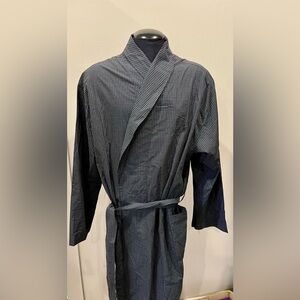 Polo By Ralph Lauren Shall Collar Poplin Robe